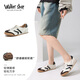 Walker Shop奧卡索休閑鞋女單鞋運(yùn)動(dòng)板鞋女德訓(xùn)運(yùn)動(dòng)鞋小白鞋女V151138棕色40