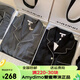 艾緹貝麗Amydimo小紅書(shū)同款黑色字母印花情侶睡衣家居服男女 紫色-女款 M