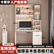 卡蒂莎實木電腦桌書桌書架組合一體桌臺式辦公桌學(xué)生家用現(xiàn)代輕奢學(xué)習(xí)桌 白色1.0米（包安裝）