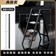 KOLL LINK(官方正品)德國進(jìn)口品質(zhì)家用折疊梯子人字梯多功能伸縮小梯凳室內 穩重黑/四步梯/可觸碰高度2.8米