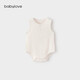 babylove嬰兒包屁衣夏季薄款莫代爾連體衣寶寶無(wú)袖背心三角爬服睡衣夏裝