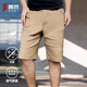 鷹爪第三代閃行男士休閑短褲夏季薄款260克重磅棉彈力耐磨戰術(shù)五分褲 狼棕色 XL（180/90A）