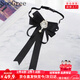 SooGree學(xué)院風(fēng)領(lǐng)結(jié)女畢業(yè)照學(xué)士服銀行空姐襯衣蝴蝶結(jié)裝飾蝴蝶女式襯衫領(lǐng) 蝴蝶結(jié)領(lǐng)花女式襯衫領(lǐng)結(jié)黑色