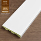 佐菲普（ZFP）竹木纖維踢腳線(xiàn)比實(shí)木地腳線(xiàn)防水純白色木塑墻貼木質(zhì)10公分貼腳板 可泡水6公分Z601白色