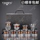唐帕（TANGPA）高檔玻璃茶具2024新款功夫茶具蓋碗整套辦公家用會(huì )客中式茶杯套裝 祥紋蓋碗茶具套裝(禮盒裝)