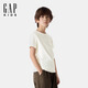 GAP男女童2025春季新款棉質(zhì)小熊刺繡短袖T恤百搭兒童裝上衣756113