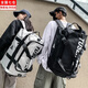 鉑吶苓旅行包男大容量雙肩包防潑水斜挎手提休閑運(yùn)動登山包出差電腦背包 黑色【可雙肩 斜跨 手提】