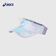 asics亞瑟士?jì)和?5年夏新品戶(hù)外多色輕薄可調節運動(dòng)空頂硬遮陽(yáng)帽 5016藍色調 均碼
