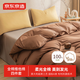 【隨心搭】維他棉四件套 100%純棉四件套 被套220x240cm 黃+咖+棕