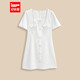 IEF/愛依服裙子2025春夏新款韓版名媛淑女風(fēng)氣質(zhì)感通勤顯瘦連衣裙