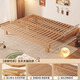 林間木語(yǔ)地臺床伸縮床實(shí)木床架排骨架床臥室榻榻米床抽拉床 進(jìn)口櫸木 【床腿可拆】全櫸木抽拉床 90*200cm