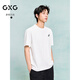 GXG男裝 圓領(lǐng)T恤肌理提花上衣短袖針織 2025年夏季新品 本白色 XL
