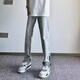 畫枕眠（HUAZHENMIAN）牛仔褲男2025夏季設(shè)計(jì)感小眾拉鏈直筒休閑長褲美式復(fù)古微喇叭褲子 復(fù)古藍(lán)色 S