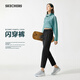斯凱奇（Skechers）閃穿褲秋季女士休閑褲運(yùn)動(dòng)褲吸濕速干九分褲長褲P225W293