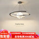 瑞光堡月球臥室吊燈北歐客廳餐廳泡泡星球主燈兒童房間簡(jiǎn)約現(xiàn)代魔豆燈具 黑色60cm 三色變光