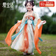 愛(ài)寶適兒童漢服六一女童夏裝中國風(fēng)古裝女孩兒童節禮物漢服唐裝連衣裙 風(fēng)鳶紗裙 120 碼【建議身高110-120cm】