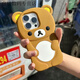 派欽輕松熊蘋(píng)果7代xr/8plus手機殼iphone15/14promax防12/13mini女11p 輕松熊 棕色 蘋(píng)果6/6S