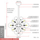 尚赫登輕奢創(chuàng)意包豪斯客廳吊燈設(shè)計(jì)師魔豆分子吊燈客餐廳酒店泡泡球吊燈 出口版直徑40CM