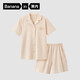 蕉內(nèi)棉棉500E女士睡衣夏季涼感居家服純棉抑菌短袖短褲家居服情侶套裝