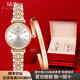 I&W CARNIVAL HWGUOJI瑞士品牌IW手表鑲鉆女士手表進(jìn)口石英女表鋼帶時(shí)尚商務(wù)休閑腕表 愛(ài)沃馳玫金白面/玫金鋼帶 +女士玫金手鐲+精美禮盒