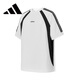 阿迪達(dá)斯 （adidas）短袖男夏季潮流時(shí)尚透氣半袖棉質(zhì)T恤KB8558 亮白/黑色 L