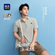 海瀾之家（HLA）POLO衫男曾舜晞同款藝術(shù)家ZOLA聯(lián)名短袖男25夏季 中灰29 HNTPD2J029A L 175/92 推薦137~150斤