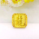 創(chuàng)緣鍍金方塊龍字戒指男款仿金指環(huán)大號開口霸氣裝飾品金戒指精選禮物