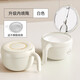 YTH豬油罐陶瓷家用密封調(diào)味罐耐高溫304大號(hào)葷油調(diào)味辣椒油儲(chǔ)油罐子 白色陶瓷內(nèi)膽  單件裝 1400ml
