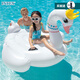 INTEX57562皇冠天鵝坐騎成人兒童充氣浮排戲水浮床網(wǎng)紅拍照水上玩具