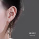 百年老鳳祥天然和田玉耳釘女男純銀小眾設計感氣質(zhì)耳飾耳環(huán)2025 【羊脂玉+S925銀】約6mm/一對