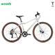 小森林woods自行車(chē)T100鋁合金通勤24英寸變速輕便單車(chē)復古男女式