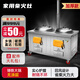 襄睿柴火灶農(nóng)村家用灶雙灶臺(tái)不銹鋼移動(dòng)燒柴大鍋灶柴火灶臺(tái)材火灶戶外 大鍋60cm+小鍋50cm
