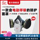 迅安P300防塵防毒電動(dòng)送風(fēng)呼吸器面具口罩防甲醛有毒氣體工業(yè)粉塵化工噴漆專(zhuān)用硅膠防毒面罩