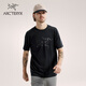 ARC'TERYX始祖鳥 IONIA MERINO WOOL LOGO 透氣 男子 羊毛短袖T恤 BLACK/黑色 S