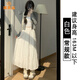 派吉鯊白色半身裙女春秋2025新款高腰夏季中長(zhǎng)款a字芭蕾風(fēng)蓬蓬蛋糕裙子 白色【常規(guī)款】 S