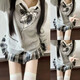 沉鯨原創(chuàng  )正版jk制服全套學(xué)院風(fēng)春夏秋冬毛衣開(kāi)衫長(cháng)袖襯衫格裙學(xué)生套裝 淺灰針織開(kāi)衫(單件) S