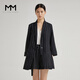 麥檬MM質(zhì)感通勤條紋西裝外套商場(chǎng)同款春夏裝5990327410361 黑色5990327410361 XS