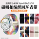 適用小米WatchS4sport/S3/S1/S2手表帶編織xiaomi金屬watchS1磁吸 新版彩虹 適用:小米 S4 Sport型號的表帶