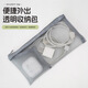 佳立方帶內(nèi)格網(wǎng)紗收納袋新款多功能拉鏈收納袋數(shù)據(jù)線充電線證件護照收納 1個裝（收納耳機等小物品）