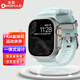 NOMAD 蘋果iwatch表帶  手表適用AppleWatch5/6/7/8/9Ultra/Ultra2運(yùn)動氟橡膠硅膠 冰藍(lán)色夜光款鈦合金銀扣款【42/44/45/49】