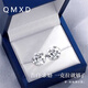 QMXD999純銀耳釘女超閃小巧迷你耳骨釘養(yǎng)耳洞足銀耳飾耳環(huán)免摘銀飾 6mm耳釘一對