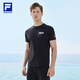 FILA 斐樂(lè )官方短袖T恤男夏季簡(jiǎn)約透氣圓領(lǐng)t恤運動(dòng)健身休閑上衣