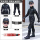 梓嘉福兒童特種服裝兵全套作戰服迷彩訓練服兒童夏令營(yíng)迷彩服學(xué)生表演服 黑鷹（長(cháng)袖）套裝一 110 適合30斤左右