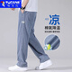 啄木鳥(niǎo)牛仔褲男2025夏季薄款寬松潮流天絲直筒長(zhǎng)褲男士百搭闊腿褲子男 1048藍(lán)色 XL 建議130-150斤