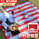 森用ins風條紋野餐墊防潮墊加厚防水春游墊子海邊沙灘露營地墊牛津布 簡約紅白條紋（野餐墊） 【150*200cm】