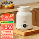 vdada【JD推薦】vdada燒水壺保溫一體全自動(dòng)恒溫電熱水壺304不銹鋼電水壺自動(dòng)斷電開(kāi)水壺煮水壺 1L 【鈴花白】電熱水壺