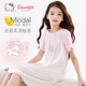 Hello Kitty女童睡裙兒童莫代爾家居服中大童女孩睡衣夏季薄 AS3003粉白  170
