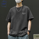 JEANSWEST CLUB真維斯短袖t恤男夏季2025年寬松純棉透氣男士百搭五分袖上衣