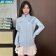 尤尼克斯新款尤尼克斯YY羽毛球服 男女長(zhǎng)袖衛(wèi)衣外套運(yùn)動(dòng)上衣 女款-250025BCR-艷藍(lán)色 單件上衣 L