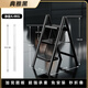 KOLL LINK(官方正品)德國進(jìn)口品質(zhì)家用折疊梯子人字梯多功能伸縮小梯凳室內 穩重黑/三步梯/可觸碰高度2.6米